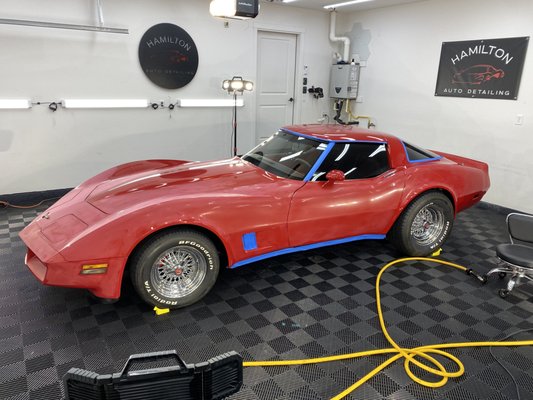 Corvette Restoration and Ceramic Coating - This Corvette received a full paint correction, orange peel removal, and a 10 year lifetime warrantied ceramic coating! Corvette Restoration and Ceramic Coating - This Corvette received a full paint correction, orange peel removal, and a 10 year lifetime warrantied ceramic coating!