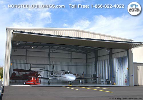 Airplane Hangers - Few storage-related applications in construction store and protect more costly goods than airplane hangars. Ranging in prices that can be in the tens of millions of dollars, these are investments that need special care. Along with safeguarding against weather and unauthorized entry, airplane hangars typically require customized designs if they are purpose-built for specific aircraft and maintenance workflows. They also need to be durable and long-lasting to avoid disruption.