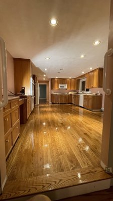 Hardwood floors - A new project completed with hardwood