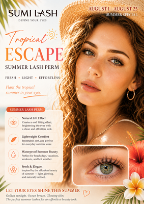 SUMMER LASH PERM ☀️ - August 1 – August 25
This summer, let your natural beauty shine.
✨ Natural lift for brighter-looking eyes
✨ Lightweight, soft, and comfortable
✨ Perfect for beach days, vacations, workouts, and everyday wear
✨ Wake up with effortlessly beautiful lashes
Golden sunshine, warm breezes, and naturally lifted lashes—everything you need for the perfect summer look.
📍Available at all 11 Sumi Lashes locations across Los Angeles.
📩 Book your appointment today. SUMMER LASH PERM ☀️ - August 1 – August 25
This summer, let your natural beauty shine.
✨ Natural lift for brighter-looking eyes
✨ Lightweight, soft, and comfortable
✨ Perfect for beach days, vacations, workouts, and everyday wear
✨ Wake up with effortlessly beautiful lashes
Golden sunshine, warm breezes, and naturally lifted lashes—everything you need for the perfect summer look.
📍Available at all 11 Sumi Lashes locations across Los Angeles.
📩 Book your appointment today.