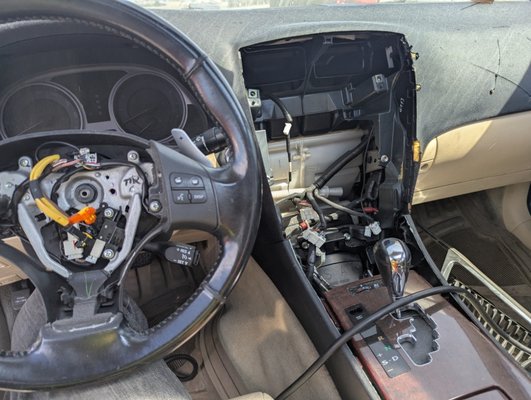 stolen Lexus key programming successful. - this stolen Lexus project was very hard.  due to the damage and cut electrical wires, there was no communication with the vehicle to program a key.  after troubleshooting communication issues.. we were able to establish communication to the vehicle computers.    we programmed the key.. and even repaired the transmission so it would move when putting gear.   jobs like this? we definitely cannot quote prior to inspecting the vehicle.  you never know what has been done to a stolen car.  data from the ECU can be corrupted, wires could be cut, and even computers swapped out and attempts to try to steal the vehicle.  if you have a car that has been recently stolen.  we can run a diagnostic for $200. feel free to text or call if you have any questions.