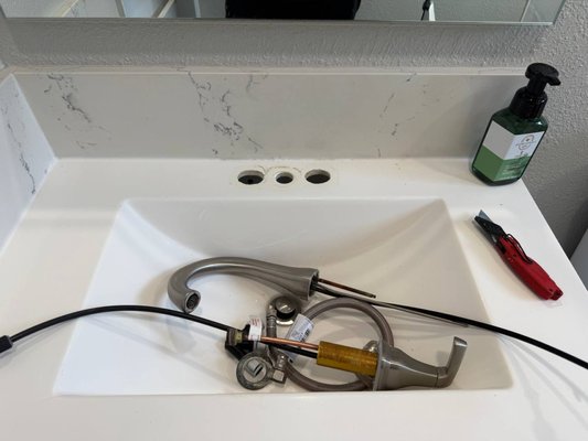 Faucet Replacement - Installation and replacement of a new faucet. Faucet Replacement - Installation and replacement of a new faucet.