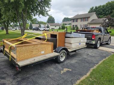 Furniture removal done in 25 minutes - Went to customers house and removed all old furniture and hauled it away