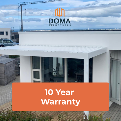 10 Year Warranty - Your peace of mind comes first! All our pergolas and fences come with a 10-year warranty, ensuring long-lasting quality and durability.