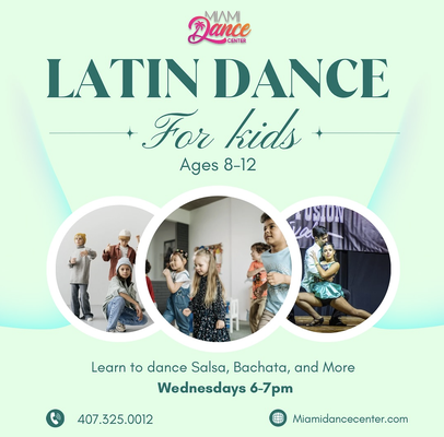 New Latin Kids Dance Class Series - 6-Week Series: Latin Kids Dance Class Series
Nov 5, 12, 19 & Dec 3, 10, 17
Learn Salsa, Bachata, and more! Fun, upbeat classes that help kids build rhythm, confidence, and coordination — all while having a blast! New Latin Kids Dance Class Series - 6-Week Series: Latin Kids Dance Class Series
Nov 5, 12, 19 & Dec 3, 10, 17
Learn Salsa, Bachata, and more! Fun, upbeat classes that help kids build rhythm, confidence, and coordination — all while having a blast!