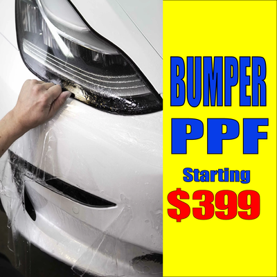 Bumper PPF - Protect your investment with same protection; Bumper Only. Same day Turn around Bumper PPF - Protect your investment with same protection; Bumper Only. Same day Turn around