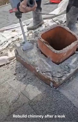 Chimney Repointing - Customer had a leak Chimney Repointing - Customer had a leak