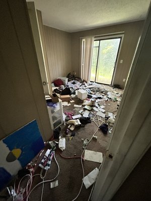 Move-out cleanout - This was a house that a property manager needed cleaned out after an eviction.
