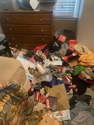 Hoard cleaning - A client reached out to get a deep cleaning, he was amazed! I think he got a better nights sleep after we left;)