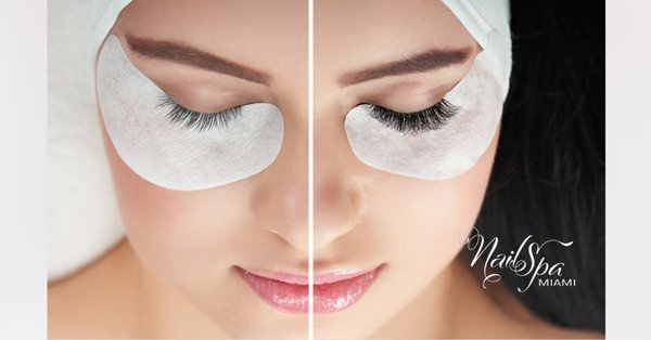 Eyelash Service - Before and After