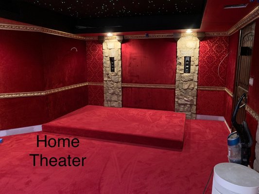 Red Castle themed Home Theater - Have a vision for your home theater? You dream it, we can create it! Check out a recent Red Castle Themed Home Theater our team finished. Red Castle themed Home Theater - Have a vision for your home theater? You dream it, we can create it! Check out a recent Red Castle Themed Home Theater our team finished.