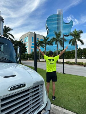 Live moving and storage and guitar - moving to the casino area