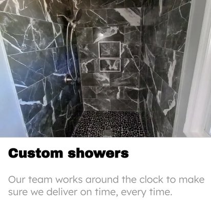 Customize Your Bathroom and Shower! - Custom Shower and Tile work! Customize Your Bathroom and Shower! - Custom Shower and Tile work!