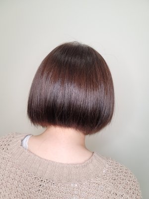 Layered Bob with undercut hairart - This cut was inspired by IG post. It was super fun to create hairart under. Layered Bob was so perfect Layered Bob with undercut hairart - This cut was inspired by IG post. It was super fun to create hairart under. Layered Bob was so perfect