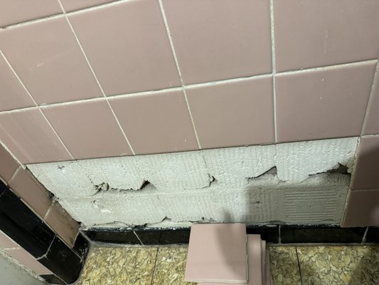 Small bathroom tile repair job. - The tile project was done in residential apartment building. Small bathroom tile repair job. - The tile project was done in residential apartment building.