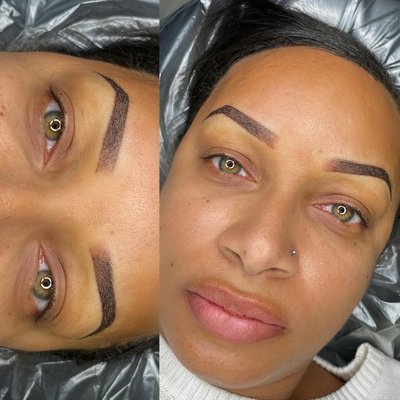 Ombre Powder Brows - Ombre powder brows are suggested for any client interested in permanent makeup. Great for all skin types & textures.
Ombre powder brow service provides clients with an with an enhanced, shaded brow that compliments their natural facial features.
Brows will lighten up to 40% after healing and will last up to 3 years with proper care & yearly touch ups.
Service is approximately 3-4 hours. Ombre Powder Brows - Ombre powder brows are suggested for any client interested in permanent makeup. Great for all skin types & textures.
Ombre powder brow service provides clients with an with an enhanced, shaded brow that compliments their natural facial features.
Brows will lighten up to 40% after healing and will last up to 3 years with proper care & yearly touch ups.
Service is approximately 3-4 hours.