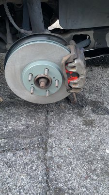 Brakes and rotors,
Dashboard - Replace rotors n pads on front