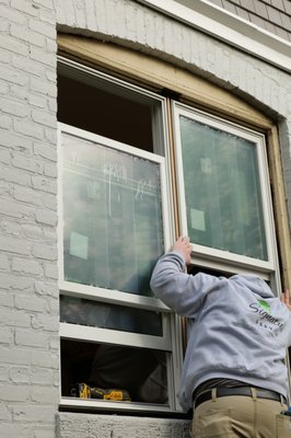 Over 100 year old Window Replacement - This particular home was over a 100 years old with original windows! When removing them, an installer found a rusty weight from the old system used in the frame for opening and closing these turn of the century windows. The new custom-built windows matched the home's traditional style while adding energy-efficiency.
Beautify your home with Fibrex® - an exclusive composite material that is 2X stronger than vinyl, without the high maintenance of wood. Schedule your quote today! Over 100 year old Window Replacement - This particular home was over a 100 years old with original windows! When removing them, an installer found a rusty weight from the old system used in the frame for opening and closing these turn of the century windows. The new custom-built windows matched the home's traditional style while adding energy-efficiency.
Beautify your home with Fibrex® - an exclusive composite material that is 2X stronger than vinyl, without the high maintenance of wood. Schedule your quote today!