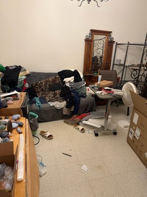 Apartment Deep Clean - We were called in for an urgent deep clean of a hoarder-level apartment where clutter, debris, and built-up grime had reached a critical level. The client was at risk of eviction due to the condition of the home. Our team tackled heavy trash removal, deep sanitation of kitchen and bathroom areas, odor neutralization, and detailed cleaning of all surfaces, walls, and flooring.
Outcome:
In just 24 hours, we transformed the space into a livable, safe environment. The landlord was impressed with the turnaround, and the client was able to remain in their home. This was not just a cleaning — it was a life reset.
Before & After Impact:
Removed over 25 bags of trash and debris
Sanitized all surfaces and eliminated odor sources
Restored access to kitchen and bathroom
Delivered a judgment-free, compassionate service Apartment Deep Clean - We were called in for an urgent deep clean of a hoarder-level apartment where clutter, debris, and built-up grime had reached a critical level. The client was at risk of eviction due to the condition of the home. Our team tackled heavy trash removal, deep sanitation of kitchen and bathroom areas, odor neutralization, and detailed cleaning of all surfaces, walls, and flooring.
Outcome:
In just 24 hours, we transformed the space into a livable, safe environment. The landlord was impressed with the turnaround, and the client was able to remain in their home. This was not just a cleaning — it was a life reset.
Before & After Impact:
Removed over 25 bags of trash and debris
Sanitized all surfaces and eliminated odor sources
Restored access to kitchen and bathroom
Delivered a judgment-free, compassionate service