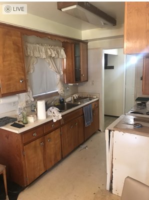 Kitchen remodeling - Small galley style kitchen upgrade.
Removed flooring, cabinets and appliances.
Installed new cabinets flooring countertops and paint Kitchen remodeling - Small galley style kitchen upgrade.
Removed flooring, cabinets and appliances.
Installed new cabinets flooring countertops and paint