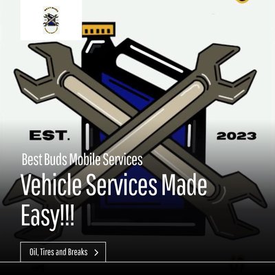 Best Buds Mobile Services - Best Buds Mobile Services | Vehicle Maintenance Made Easy! | Oil Change, Tire Rotation, Brake Service

We are servicing Salt Lake and surrounding areas. Call your best bud or book your Appointment today! First time customers receive 20% off Brake Services. (Limited time only)