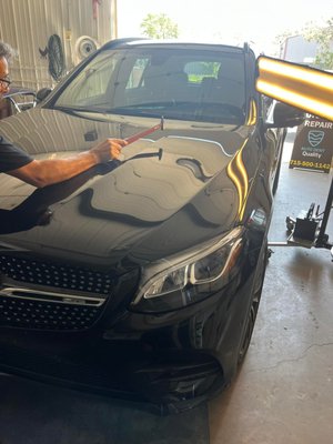 Hail damage repaired in 2022 - The car was fixed professionally, we restored all the body parts bringing the value of the car back to its original now the customer can trade in the car and receive its original book value! Hail damage repaired in 2022 - The car was fixed professionally, we restored all the body parts bringing the value of the car back to its original now the customer can trade in the car and receive its original book value!