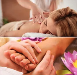 Combo Massage - A Combination Massage is a massage integrating more than one style or massage modality. It can combine techniques from swedish massage, deep tissue massage, reflexology, trigger point therapy and hot stone. These combinations are used to tailor the massage towards your personal preferences and specific needs.