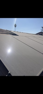 Solar washing/cleaning - We provided a full solar panel cleaning service for this home. Over time, dirt, dust, and debris had built up on the panels, reducing their efficiency and overall appearance. After a thorough wash, the panels are now spotless, allowing them to capture maximum sunlight and produce more clean energy. Not only do they look brand new again, but the homeowner will also see improved system performance and savings on their energy bill Solar washing/cleaning - We provided a full solar panel cleaning service for this home. Over time, dirt, dust, and debris had built up on the panels, reducing their efficiency and overall appearance. After a thorough wash, the panels are now spotless, allowing them to capture maximum sunlight and produce more clean energy. Not only do they look brand new again, but the homeowner will also see improved system performance and savings on their energy bill