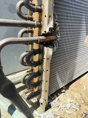 Leak repair - Emergency leak repair on 25 year old system Leak repair - Emergency leak repair on 25 year old system