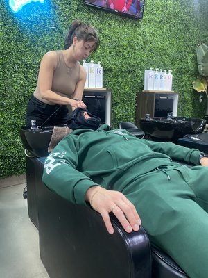 $49.99 First Time Client Special - Welcome to Nobleman Quarters, where luxury meets tradition in the art of grooming. Nestled in the heart of Las Vegas, our esteemed establishment is more than just a barbershop—it's a sanctuary for the modern gentleman.
At Nobleman Quarters, we understand that grooming is not just a routine; it's a reflection of one's individuality and style. With a commitment to excellence and a passion for precision, our team of skilled barbers delivers unparalleled service tailored to each client's unique needs.
Step into our sophisticated yet inviting space, where classic elegance merges seamlessly with contemporary flair. Our dedication to craftsmanship extends beyond our services to the products we use. We proudly feature an exclusive selection of premium grooming products, meticulously chosen to enhance your grooming experience and elevate your daily routine.
At Nobleman Quarters, we believe that every man deserves to look and feel his best. Whether you're in need of a traditional hot towel shave, a classic haircut, or a modern grooming service, we invite you to experience the epitome of luxury and sophistication at Nobleman Quarters. $49.99 First Time Client Special - Welcome to Nobleman Quarters, where luxury meets tradition in the art of grooming. Nestled in the heart of Las Vegas, our esteemed establishment is more than just a barbershop—it's a sanctuary for the modern gentleman.
At Nobleman Quarters, we understand that grooming is not just a routine; it's a reflection of one's individuality and style. With a commitment to excellence and a passion for precision, our team of skilled barbers delivers unparalleled service tailored to each client's unique needs.
Step into our sophisticated yet inviting space, where classic elegance merges seamlessly with contemporary flair. Our dedication to craftsmanship extends beyond our services to the products we use. We proudly feature an exclusive selection of premium grooming products, meticulously chosen to enhance your grooming experience and elevate your daily routine.
At Nobleman Quarters, we believe that every man deserves to look and feel his best. Whether you're in need of a traditional hot towel shave, a classic haircut, or a modern grooming service, we invite you to experience the epitome of luxury and sophistication at Nobleman Quarters.