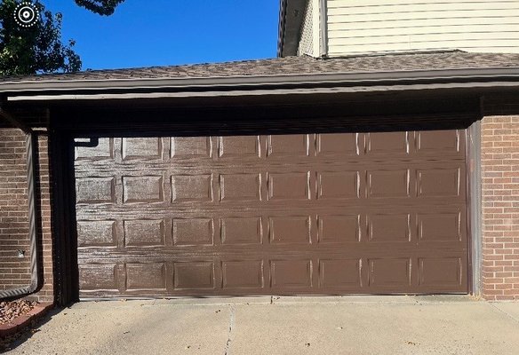 NEW GARAGE DOOR 10/21/225 - Replaced old worn garage door with new NEW GARAGE DOOR 10/21/225 - Replaced old worn garage door with new