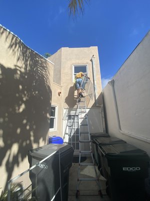 Residential Window Cleaning - Window cleaning is what has always defined a company going back to 2015 when we started the business in Coronado California. Our trusted team members are trained in both traditional and water, fed window cleaning techniques. We clean all interior and exterior residential windows and also the screens, tracks and sills.