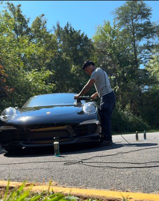 Porsche 911 - Wash & Wax followed by a Paint Correction on this Porsche 911. Porsche 911 - Wash & Wax followed by a Paint Correction on this Porsche 911.