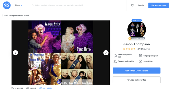 Find Me on GigSalad! - I have many reviews on Gig Salad! We've worked with tons of different celebrities and all types of parties! https://www.gigsalad.com/jasonthompsonnet_cookeville Find Me on GigSalad! - I have many reviews on Gig Salad! We've worked with tons of different celebrities and all types of parties! https://www.gigsalad.com/jasonthompsonnet_cookeville