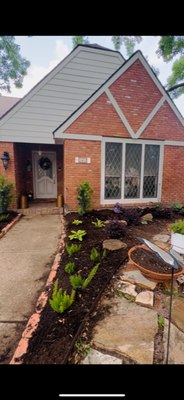 Richardson Landscaping! - This landscape remodel was done in Richardson, Texas. Features a mixed environment garden bed with plants like Foxtail Ferns, Dwarf Pittosporum, Japanese Maple Tree, and Sunshine Ligustrums! Richardson Landscaping! - This landscape remodel was done in Richardson, Texas. Features a mixed environment garden bed with plants like Foxtail Ferns, Dwarf Pittosporum, Japanese Maple Tree, and Sunshine Ligustrums!