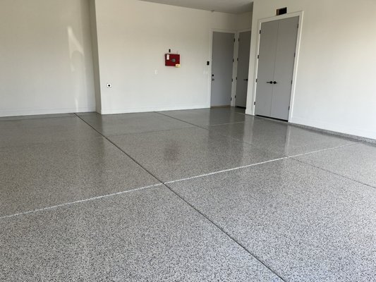 Flaked Epoxy - Flaked epoxy is a durable and aesthetic option for residential and commercial spaces. Flaked coatings typically pair well with driveways, garages, entry ways, patios, decks, pool decks, and shops floors. Flaked Epoxy - Flaked epoxy is a durable and aesthetic option for residential and commercial spaces. Flaked coatings typically pair well with driveways, garages, entry ways, patios, decks, pool decks, and shops floors.