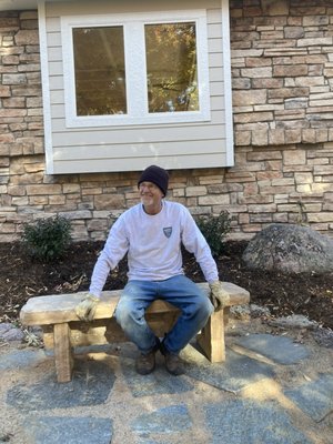 2023 Indian Peaks Crevice Garden - This customer in Indian Peaks had a crevice garden vision for her steep slope on the side of her house. We took out the junipers, rock, and lawn to create a new landscape that totally changed the look and feel of her new home.