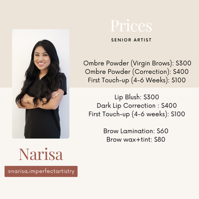 Narisa ( Senior Artist) - All the work on this portfolio was done by our senior artist Narisa. She is a licensed body art practitioner and permanent make up artist. She has been doing ombre powder for over 2 years. Narisa ( Senior Artist) - All the work on this portfolio was done by our senior artist Narisa. She is a licensed body art practitioner and permanent make up artist. She has been doing ombre powder for over 2 years.