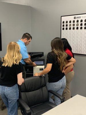 Keller Williams copier install - Thank you Anthony for showing our new friends at Keller Williams Porterville how to use their new #konicaminolta #bizhub being installed today. We appreciate you. Keller Williams copier install - Thank you Anthony for showing our new friends at Keller Williams Porterville how to use their new #konicaminolta #bizhub being installed today. We appreciate you.