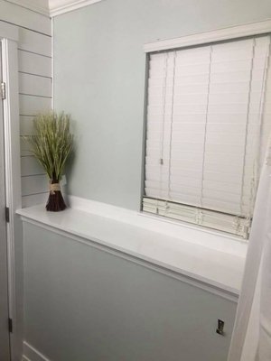 Bathroom remodel,  Painting and another happy customer. - Beautiful bathroom remodel and painting work by Arnold and son's remodeling. A very happy customer indeed.