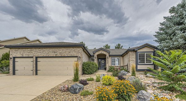 Highlands Ranch remodel 2024 - Stunning custom remodeled ranch style home in Highlands Ranch! Enjoy a new functional open living concept in this fully renovated home featuring high end finishes, 4 bedrooms, office, & 3.5 baths. No surface has been left untouched in this beauty featuring 5" white oak flooring with natural matte finish, marble & quartz countertops in kitchen, bath & laundry areas, black stainless steel appliances, 5 piece primary bath with freestanding tub, towering 10' shiplap fireplace with programmable insert, & a laundry room that will have your friends envious. Additional inspiring finishes include designer light fixtures, trendy wallpapered powder bath, butcher block coffee bar with beverage refrigerator, decorator bath tile, frameless glass showers, & multi-function recessed lighting. Enjoy entertaining guests in the new basement featuring a spacious recreation room, large bedroom with egress window, new full bath, & flex space for many different options (game room or crafts, exercise or home theater). Soak in the outdoors on a cozy new front flagstone patio or the private and serene rear covered stamped concrete patio with tongue and groove cedar ceiling with fan. The yard is a beautifully manicured .24 acre with lush xeriscaping in the front and newly updated landscaping in the rear. It is a private oasis offering a serene outdoor getaway. Seller willing to install rear 6 ft privacy fence if desired. Additional upgrades include custom garage cabinets, & epoxy coated flooring, concrete tile roof, & a 3 car garage. Out the front, cross the street to amazing walking & biking trail system offering easy access to local parks and recreation. Close to shopping, restaurants & schools. This home is a gem not to be missed. Highlands Ranch remodel 2024 - Stunning custom remodeled ranch style home in Highlands Ranch! Enjoy a new functional open living concept in this fully renovated home featuring high end finishes, 4 bedrooms, office, & 3.5 baths. No surface has been left untouched in this beauty featuring 5" white oak flooring with natural matte finish, marble & quartz countertops in kitchen, bath & laundry areas, black stainless steel appliances, 5 piece primary bath with freestanding tub, towering 10' shiplap fireplace with programmable insert, & a laundry room that will have your friends envious. Additional inspiring finishes include designer light fixtures, trendy wallpapered powder bath, butcher block coffee bar with beverage refrigerator, decorator bath tile, frameless glass showers, & multi-function recessed lighting. Enjoy entertaining guests in the new basement featuring a spacious recreation room, large bedroom with egress window, new full bath, & flex space for many different options (game room or crafts, exercise or home theater). Soak in the outdoors on a cozy new front flagstone patio or the private and serene rear covered stamped concrete patio with tongue and groove cedar ceiling with fan. The yard is a beautifully manicured .24 acre with lush xeriscaping in the front and newly updated landscaping in the rear. It is a private oasis offering a serene outdoor getaway. Seller willing to install rear 6 ft privacy fence if desired. Additional upgrades include custom garage cabinets, & epoxy coated flooring, concrete tile roof, & a 3 car garage. Out the front, cross the street to amazing walking & biking trail system offering easy access to local parks and recreation. Close to shopping, restaurants & schools. This home is a gem not to be missed.