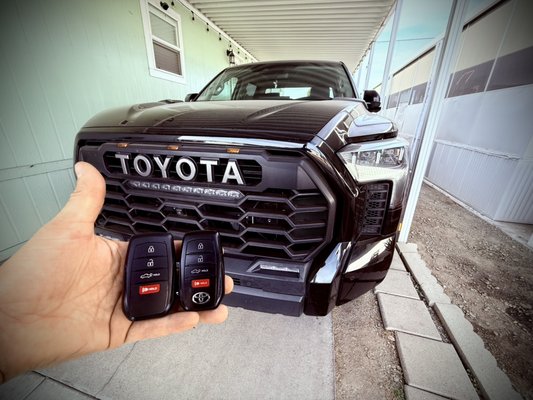 2023 Toyota Tundra TRD - “Another successful key fob programming for this 2023 Toyota Tundra TRD! At Clone Key Auto, we specialize in creating and programming keys for modern vehicles. Fast, reliable, and professional locksmith services you can trust!”