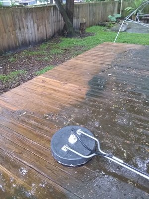 Pressure washing - Pressure wash wood Deck in back yard. Pressure wash exterior of commercial property