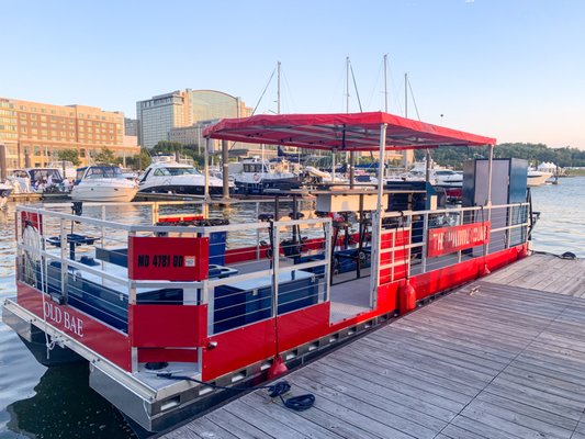 National Harbor - Potomac Paddle Club has officially launched at National Harbor! Enjoy some fun on the water for a private party of 10-20 passengers. This 1.5 hour cruise launches from the dock right under the Capital Wheel and heads north up to Old Town Alexandria before circling back to the harbor. It comes equipped with a bathroom on board, bluetooth speakers, party lighting, plenty of room to lounge or dance, and you can bring your own food and drinks!