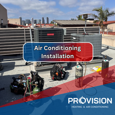 Air Conditioning installation - If your current AC system is aging, inefficient, or constantly breaking down, it may be time for a new air conditioning installation. Provision Heating & Air Conditioning delivers professional AC installation in San Diego, CA, helping homeowners and businesses upgrade to modern, energy-efficient systems that keep you comfortable all year long. Our licensed technicians handle every step of the process — from helping you select the right system for your home and budget to completing a clean, code-compliant installation backed by a strong warranty.
As a trusted air conditioning company, we are committed to honest recommendations, transparent pricing, and dependable workmanship on every job. With over hundreds of five-star reviews from satisfied customers across the county, we have built a reputation for getting the job done right the first time. Whether you are upgrading an older system, replacing a broken unit, or installing AC in a new space, our team will guide you through every step of the process with no pressure and no hidden fees. Call us today at (619) 313-6773 or Book Your AC Installation online for a free estimate. Air Conditioning installation - If your current AC system is aging, inefficient, or constantly breaking down, it may be time for a new air conditioning installation. Provision Heating & Air Conditioning delivers professional AC installation in San Diego, CA, helping homeowners and businesses upgrade to modern, energy-efficient systems that keep you comfortable all year long. Our licensed technicians handle every step of the process — from helping you select the right system for your home and budget to completing a clean, code-compliant installation backed by a strong warranty.
As a trusted air conditioning company, we are committed to honest recommendations, transparent pricing, and dependable workmanship on every job. With over hundreds of five-star reviews from satisfied customers across the county, we have built a reputation for getting the job done right the first time. Whether you are upgrading an older system, replacing a broken unit, or installing AC in a new space, our team will guide you through every step of the process with no pressure and no hidden fees. Call us today at (619) 313-6773 or Book Your AC Installation online for a free estimate.