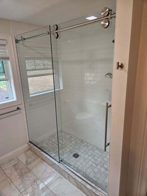 Gulf Euroglide heavy frameless bipass sliding door - Beautiful heavy glass frameless slider, get free estimate today.
Send us a picture of your existing shower or newly constructed shower area and we usually will get you a budget same day! Gulf Euroglide heavy frameless bipass sliding door - Beautiful heavy glass frameless slider, get free estimate today.
Send us a picture of your existing shower or newly constructed shower area and we usually will get you a budget same day!