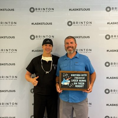 September Patients with Signs - Our September Patients holding signs after LASIK surgery at Brinton Vision. September Patients with Signs - Our September Patients holding signs after LASIK surgery at Brinton Vision.