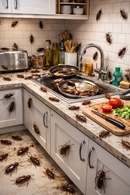 Roaches - We can eliminate every type of roach. Whether you have germans roaches in the kitchen or the large American roaches in your den.