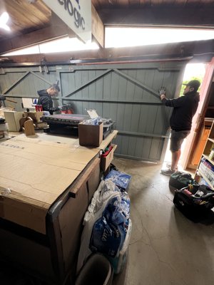 Eichler garage door opener installation ! - In this project , the customer was in need of garage door opener in his Eichler house .
The ceiling space was limited , and the garage doors are sliding doors .
It came out amazing , and as we usually say : another happy customer ! Eichler garage door opener installation ! - In this project , the customer was in need of garage door opener in his Eichler house .
The ceiling space was limited , and the garage doors are sliding doors .
It came out amazing , and as we usually say : another happy customer !