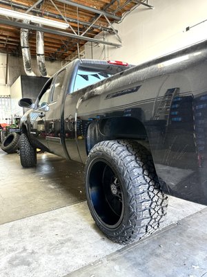 Our Work - Specializing in prompt tire installations and repairs, our team ensures top-notch service with a focus on efficiency and precision